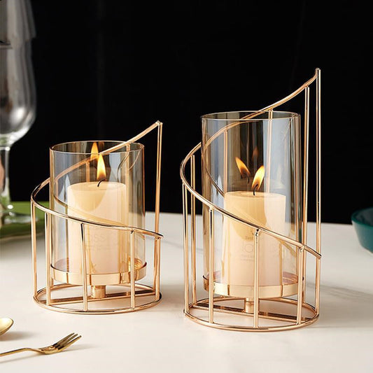 Wrought Iron Nordic Romantic Candle Holder