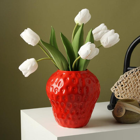 Home Dried Strawberry Vase